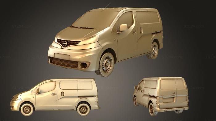 Автомобили и транспорт (Nissan NV200 2010, CARS_2764) 3D модель для ЧПУ станка